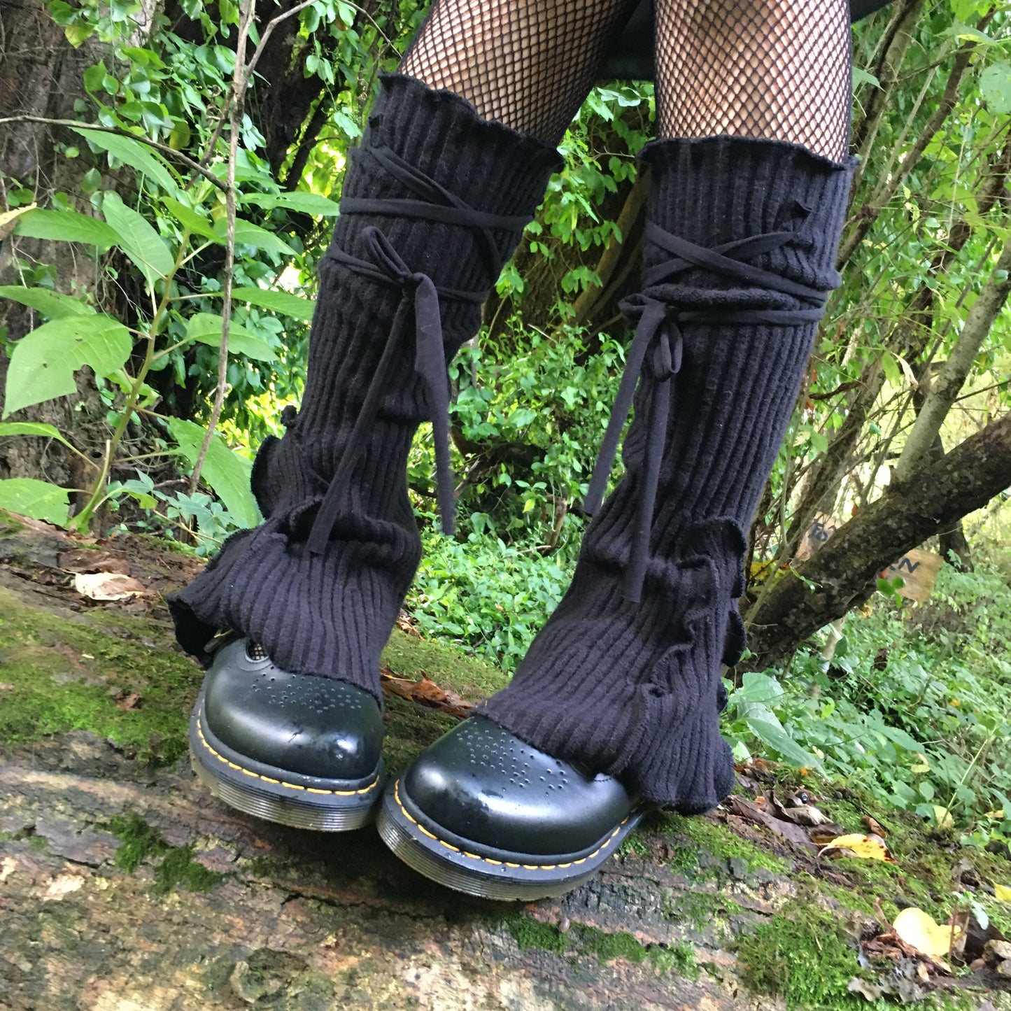 Made to order Grunge Fairy leg warmers Blackout